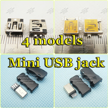 4Modles,100pcs Mini USB Charging jack Mini USB Jack Tail Charging socket plug for MP3 MP4 HDD ect 2024 - buy cheap