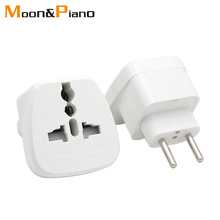 UK AUS USA To EU Plug Eur Europe Travel Wall AC Power Plug Wall Electrical Charger Outlet Adapter Converter 2 Round Pin Socket 2024 - buy cheap