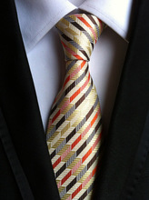 Novidade gravata de tecido com laço formal com faixas da moda para casamento 2024 - compre barato