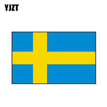 YJZT 16 см * 9,8 см Международный декор, Шведский флаг, автомобильная наклейка, наклейка, ПВХ, Стайлинг автомобиля 6-0456 2024 - купить недорого