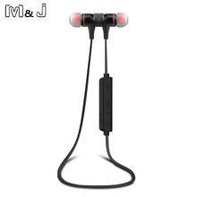 M&J M9 Sport Running Magnetic Bluetooth Wireless Earphones In-Ear Noise Reduction Earbuds With Microphone Sweatproof Stereo 2024 - buy cheap