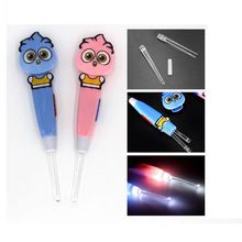 Cartoon Owl Luminous Earpick LED Light Ear Cleaning Spoon Baby Earwax Removing Safe Tool Kids lightweigh waterproof 2024 - buy cheap