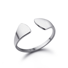 1 шт. открытые кольца на палец из нержавеющей стали, серебристые круглые кольца Dihedro, женские регулируемые кольца, среднее кольцо с изменяемым размером, Женские Ювелирные изделия R74 2024 - купить недорого