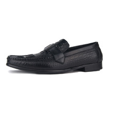 OTTO ZONA Liquidação Genuínos Homens de Couro Sapatos Casuais Sapatos de Condução Italiana Festa Preto Loafers Mocassins Planas Slip-On sapatos 2024 - compre barato