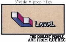 Laval, Quebec Canada Flag embroidery  3" wide shipping /city logo 2024 - buy cheap