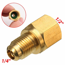 R134a Refrigerant Tank Adapter 1/2" ACME Female x 1/4" Male Flare Fitting Tool accessories 2024 - buy cheap