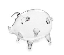 Clear Glass Pig as Money box Piggy Bank Coin Saving Box Children Gift Birthday Home x 1 2024 - buy cheap