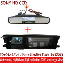 HD SONY CCD car camera waterproof parking with 4.3 Inch TFT LCD Auto Car Rear View Mirror Monitor FOR TOYOTA RAV4 RAV-4 RAV4 2024 - buy cheap