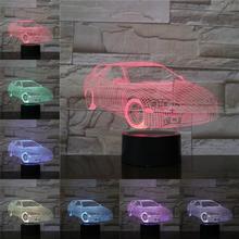 VCity LED Light Motorcycle 3D Illusion Lamp Night Lighting Kids Gifts Travel Souvenir Table Lamp Bedroom Decor Sleeping Lights 2024 - buy cheap