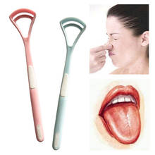 2Pcs Tongue Brush Tongue Cleaner Scraper Cleaning non-slip Tongue Scraper For Oral Care Keep Fresh BreathTongue Clean Tool 2024 - buy cheap