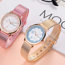 2018 модные роскошные женские мужские кожаный браслет для часов аналоговые кварцевые круглые наручные часы женские часы 2024 - купить недорого