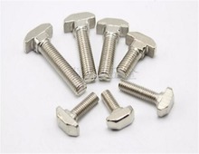 15pcs 4545 Series M8 Hammer Head T Bolt Screw Nickel Plated For 4545 Aluminum Profile T-slot M8*16/20/25/30/35/40mm 2024 - buy cheap
