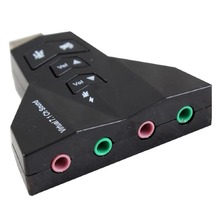Adaptador de áudio estéreo com microfone, 7.1 canais, usb 2.0, placa de som externa com dupla 3.5mm, interface jack para microfone, laptop usb 2024 - compre barato