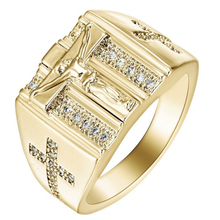 Золотые серебряные кольца для верующих для женщин и мужчин титановые из нержавеющей стали модные кольца пара женские модные ювелирные аксессуары 2024 - купить недорого
