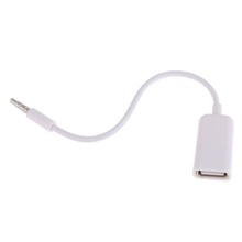 USB разъем для AUX 3,5 мм штекер аудио конвертер адаптер кабель для передачи данных 2024 - купить недорого