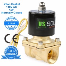 Válvula Solenoide eléctrica de latón sólido de 3/4 "110 V CA para agua, aire, diésel, certificado CE 2024 - compra barato