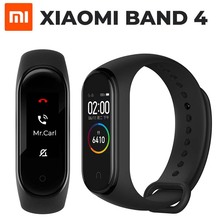 Xiaomi-pulsera deportiva Mi Band 4 Original, con Bluetooth 5,0, pantalla táctil AMOLED a Color, control del ritmo cardíaco y música por Ia 2024 - compra barato