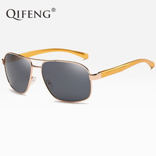 Óculos de sol aviador polarizado, óculos fashion para homens uv400, óculos de pesca para direção qf016 2024 - compre barato
