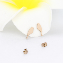 Wholesale 10Pair Dropshipping Animal Jewelry Stainless Steel Bird Stud Earrings For Women Gifts Gold Color Earring 2024 - buy cheap