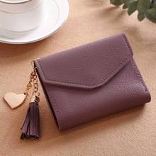 MOLAVE wallet new fashion Women Simple Short Tassel Coin Purse Wallet Card Holders Handbag wallet female famous jan6 2024 - buy cheap