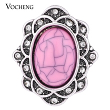 10PCS/Lot Wholesale Vocheng Interchangeable Jewelry 4 Colors Oval Rhinestone Snap Charm Button Vn-1271*10 Free Shipping 2024 - buy cheap