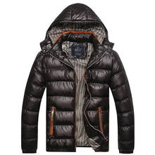 2017 популярная брендовая зимняя куртка мужская теплая куртка-пуховик Повседневная куртка хлопка-ватник зимняя куртка повседневная красивый зимнее пальто 2024 - купить недорого