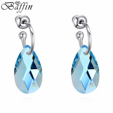 100% Original Crystals From Swarovski  Trendy Fashion Earrings  for women jewelry brand luxury beautiful earrings jewelry 2024 - buy cheap