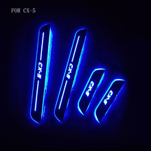 FIT For Mazda CX-5 Cx5 2018 2017 Door Sill Scuff PlatSe LED Welcome Light  Welcome Pedal  Car Styling Car Accessories 2024 - buy cheap