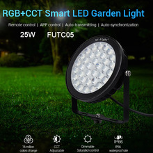 Lâmpada inteligente de jardim 25w rgb + cct luz led para gramado futc05 ip66 à prova d'água com fut089 b8 foi 092 controle remoto miboxer 2024 - compre barato
