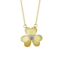 Lucky Three Leaf Clover Necklaces Irish Shamrock Pendants For Women Bohemia Jewelry Charm Chain Collier Saint Patrick Day Gift 2024 - buy cheap