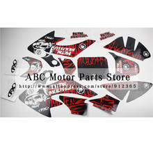 3M Decals Emblems Stickers Graphics for CRF50 SSR SDG DHZ Thumpstar pit dirt Bike Red Black Colour 2024 - buy cheap
