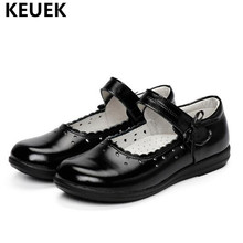 Novo estilo sapatos escolares para crianças couro legítimo preto sapatos para meninas sapatos de festa de princesa sapatos para bebês crianças 03 2024 - compre barato