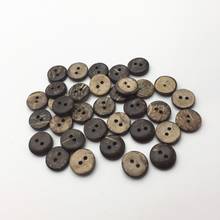 1000pcs 11mm Round 2 Holes Coconut Shell Buttons Sewing  Clothes Accessories For Scrapbooking Embellishments Wholesale 2024 - buy cheap