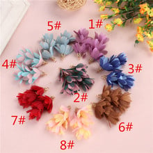 10pc/lots Woven Fabric Flower Tassels Pendants Charms For Jewelry Diy Making Crafts Bohemian Earrings Clothes Decora Accessories 2024 - buy cheap