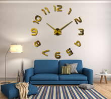 muhsein new clock watch 3d Wall Clock diy wall clocks Acrylic mirror Home Decoration Living Room Quartz Needle Free Shipping 2024 - buy cheap