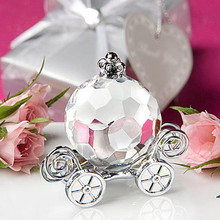 High Quality Choice Crystal Collection Cinderella Crystal Pumpkin Carriage  wedding Favors 10pcs/lot 2024 - buy cheap