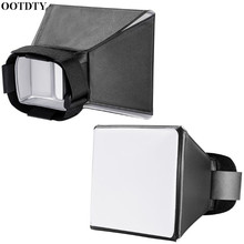 Ootdty-difusor de flash para câmera, dobrável, universal, iluminação para fotos, kit de acessórios, para nikon e canon 2024 - compre barato