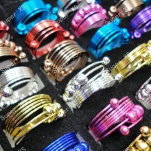 300pcs wholesale lots jewelry ring colorful iron fashion spring rings Free shipping RL188 2024 - buy cheap
