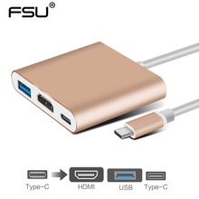 Thunderbolt 3 Dock USB C Hub Type C to HDMI USB 3.0 Adapter for Apple MacBook Pro Samsung Galaxy S8/9 Huawei USB-C Connector 2024 - buy cheap