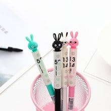 1PCS Cartoon New Lovely Long Ears Bunny Gel Pen Student Stationery Novelty Gift School Material Office Supplies 2024 - buy cheap