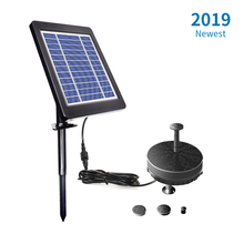 Bomba d'água solar sem escova, 6v, 3.5w, com bateria de armazenamento embutida, para lago, jardim, banho de pássaros 2024 - compre barato