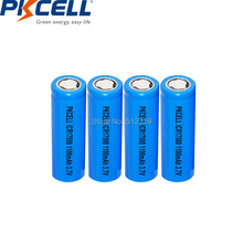4pcs PKCELL lithium batteries ICR 17500 3.7V Li-ion rechargeable battery batteri For LED Flashlights Torches 2024 - buy cheap