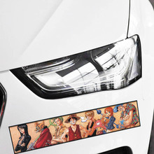 28CM*6CM ONE PIECE Car Stickers Luffy Pirates Cartoon Funny Creative Decals Cover Scratches Auto Tuning Styling D16 2024 - buy cheap