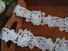 10 yards Off White Lace Trim With Floral Bridal Lace Trim Crocheted Trim Lace 2024 - buy cheap