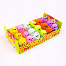 Easter chicken Easter chick Free shipping 18pcs/set Cute Easter Chicks Easter decorations 6 colors mixed chenille chicks 2024 - buy cheap