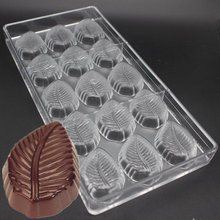 Leaf Shaped Candy Molds Hard Polycarbonate Chocolate Mold Plastic Baking Tray 2024 - buy cheap