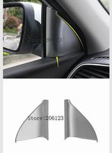 2015 2016 2017 18 For  Renault Kadjar Front Inner Triangle Box Cover Trim Car Door Decoration ABS chrome Sticker Car Accessories 2024 - buy cheap