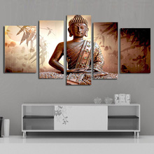 5 Pcs/set 100% Hand-painted Handsome Budha Art Decoration Oil Painting On Canvas Wall Pictures For Living Room 2024 - buy cheap