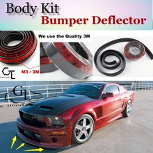 Bumper Lip Deflector Lips For Ford Mustang GT / CS Front Spoiler Skirt For TopGear Fans Car View Tuning / Body Kit / Strip 2024 - buy cheap