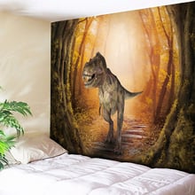 Natural Forest Animal Decorative Tapestry Wall Hanging Dinosaur  Wall Tapestry Psychedelic Home Decor Hippie Tapestries Yoga Mat 2024 - buy cheap